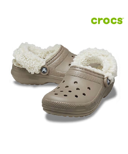 [크록스] 클래식 플리스 라인드 클로그 공용 털샌들 211396-195 M8W10